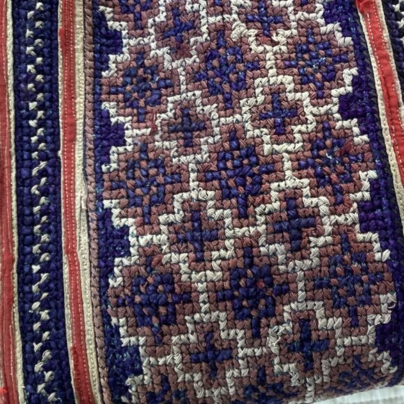 Vintage Embroidered Jacket from Thailand Handmade Primitive Patchworks Size L - Picture 12 of 14